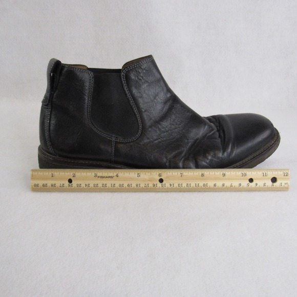 JOHNSTON MURPHY BLACK LEATHER CHELSEA BOOTS Mens 12 M main image 11